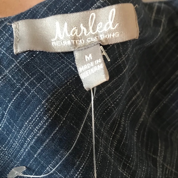 Marled Chambray Button Down Midi Dress•NWT - Picture 7 of 8